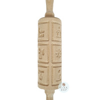 Springerle Rolling Pin- 12 Designs (Christmas B) image