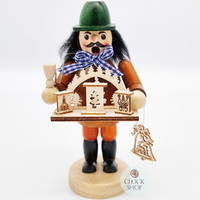 15cm Erzgebirge Vendor German Incense Burner With Green Hat image