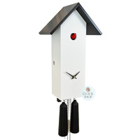 White Bird House 8 Day Mechanical Modern Cuckoo Clock 41cm By ROMBA image
