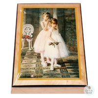 Wooden Musical Jewellery Box- Two Young Ballerinas (Strauss- The Emperor Waltz) image
