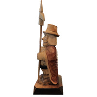 23cm Hand Carved Night Watchman German Incense Burner By Master Carver image
