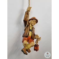 Hand Carved Man On Rope image