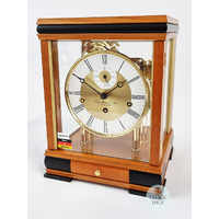 30cm Cherry Mechanical Table Clock With Westminster Chime By HERMLE image