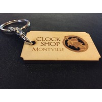 Wooden Clock Shop Swivel Key Ring image