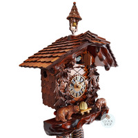 Bears & Honey 8 Day Mechanical Chalet Cuckoo Clock 40cm By HÖNES image