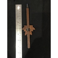 Cuckoo Clock Mechanical Pendulum Small Maple Leaf in Walnut Colour - Rod Length 170mm image