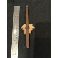 Cuckoo Clock Mechanical Pendulum Small Maple Leaf 2 Tone Walnut And Blonde Rod Length 180mm image