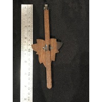 Cuckoo Clock Mechanical Pendulum Medium Maple Leaf in Walnut Colour - Rod Length 180mm image
