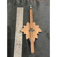 Cuckoo Clock Mechanical Pendulum Large Maple Leaf Rod Length 210mm image