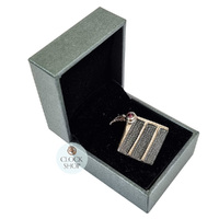 Sterling Silver Black Forest Cake Pendant With Rhodolite Garnet By Daniel Frey (Matt Finish) image