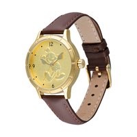 31mm Disney 90th Birthday Mickey Mouse Unisex Watch With Brown Leather Band image