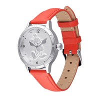 31mm Disney 90th Birthday Mickey Mouse Unisex Watch With Red Leather Band image