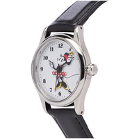 DISNEY Original Minnie Mouse Watch With Black Leather Band  image