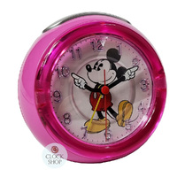12cm Pink Mickey Mouse Musical Analogue Alarm Clock By DISNEY image
