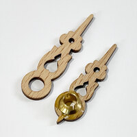 Wooden Cuckoo Clock Hands With Hour Hand Bushing (35mm & 30mm) image