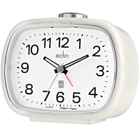 9cm Camille Cream Analogue Alarm Clock By ACCTIM image
