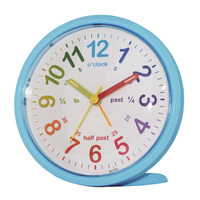 11cm Lulu Blue Time Teaching Silent Analogue Alarm Clock By ACCTIM image