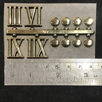 19mm Gold Roman Numerals & Dots (3/6/9/12) image