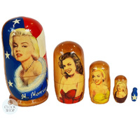 Marilyn Monroe Russian Dolls- 11cm (Set Of 5) image