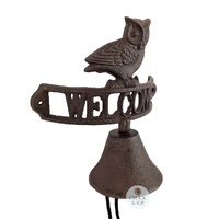 Cast Iron Door Bell- Welcome Owl image