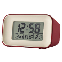 6cm Alta Red Spice Reflective LCD Digital Alarm Clock By ACCTIM image
