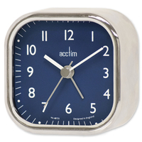 7cm Zak 2 Chrome Analogue Alarm Clock By ACCTIM image