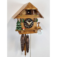 House with Water Trough 1 Day Mechanical Chalet Cuckoo Clock 16cm By ENGSTLER image