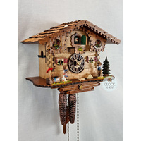 Children & Geese 1 Day Mechanical Chalet Cuckoo Clock 22cm By TRENKLE image