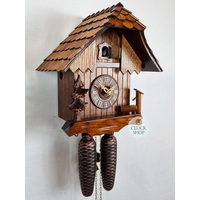 Water Trough & Tree 8 Day Mechanical Chalet Cuckoo Clock By 28cm By SCHWER image