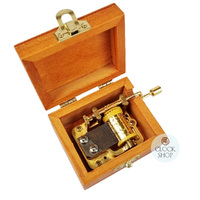 Wooden Hand Crank Music Box- The Kiss By Klimt (Beethoven- Fur Elise) image