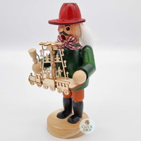 19cm Erzgebirge Vendor German Incense Burner With Orange Hat image