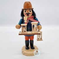 19cm Erzgebirge Vendor German Incense Burner With Brown Hat image