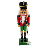 23cm Red & Green Soldier Nutcracker image