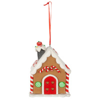 10cm Gingerbread House Hanging Decoration image