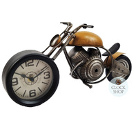 14.5cm Orange Motorbike Battery Table Clock By COUNTRYFIELD image