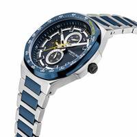 43.5mm Blue & Silver Chronograph Mens Quartz Watch With Blue Dial By KENNETH COLE image