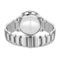 Silver Skeleton Automatic Watch With Silver Bracelet Band By KENNETH COLE image