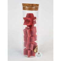 Pack of 5 Beeswax Star Candles- Red image