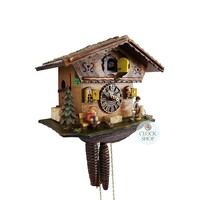 Black Forest 1 Day Mechanical Chalet Cuckoo Clock 20cm By HÖNES image