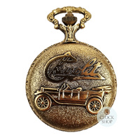 4.8cm Chevrolet Gold Plated Pocket Watch By CLASSIQUE (Roman) image