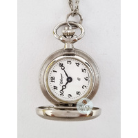 23mm Rhodium Womens Pendant Watch With Crest By CLASSIQUE (Arabic) image