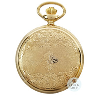 4.8cm Crest Gold Plated Pocket Watch By CLASSIQUE (Arabic) image