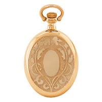 25mm Rose Gold Womens Oval Pendant Watch With Open Dial By CLASSIQUE (Arabic) image