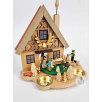 29cm Forest House Christmas Pyramid By Richard Glässer image