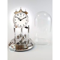 23cm Silver Anniversary Clock With White Dial By AMS image