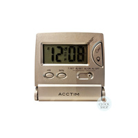 6cm Mini Flip Silver LCD Digital Alarm Clock By ACCTIM image