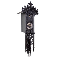Railroad House Black 8 Day Mechanical Cuckoo Clock 101cm By HERR image