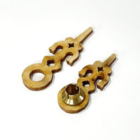 Wooden Antique Style Cuckoo Clock Hands With Hour Hand Bushing (30mm & 25mm) image