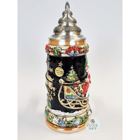 Santa Claus In Sleigh Beer Stein 0.75L By KING image