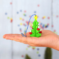 7.5cm Christmas Tree Hanging Decoration By Graupner image